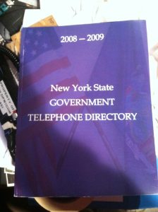 an image of the government directory published by the NYS government.